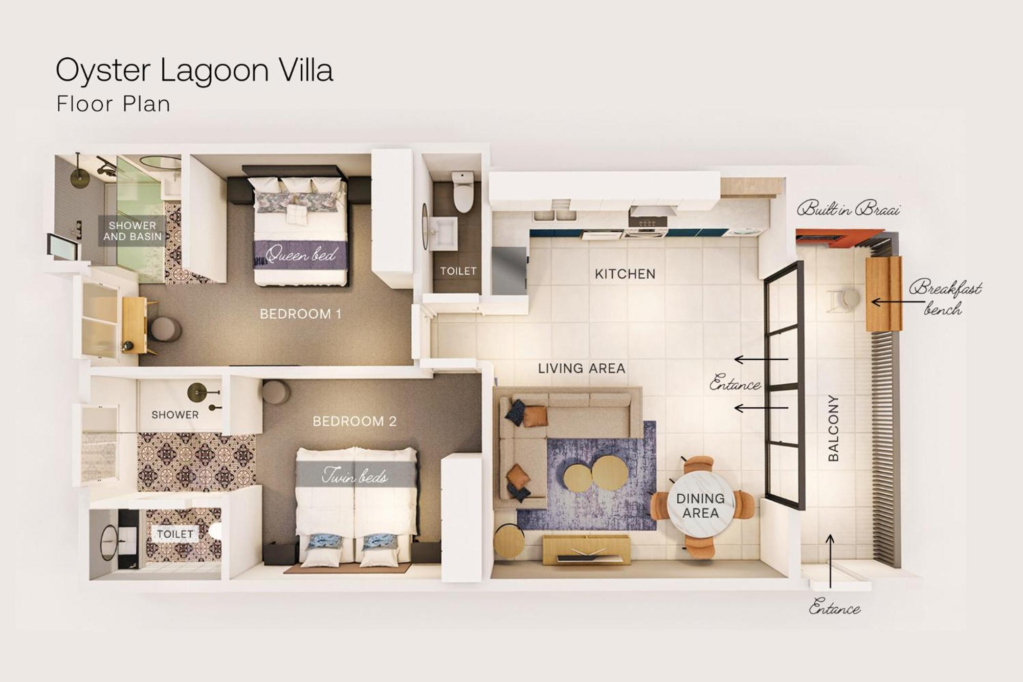Oyster Lagoon Villa - Luxurious 2 Bed Apartment In Knysna Eksteriør bilde